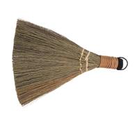 Gatuida Mini Scopa a Frusta in Paglia Naturale, Spazzola la Pulizia della Casa Compatta, Scopa la Polvere da Tavolo 19x13x2 Cm, per Ufficio, Cucina e Tastiera