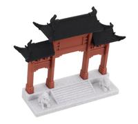 Gatuida Miniatura Modello Architettura Cinese in Plastica Ornamento Antica Porta per Acquario e Giardino Decorazione Micro Paesaggio Bonsai Resistente e Dettagliata