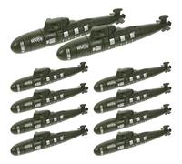 Gatuida Modelli di Sottomarini Militari Simulati 10 Pezzi per Ragazzo Ragazza e Collezionisti, Decorazioni Realistiche da Tavolo e Giocattoli di Equipaggiamento della Marina, Miniature
