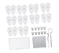 Gatuida Naselli per occhiali con camera d'aria kit assortimento ottico accessori per occhiali strumento per la riparazione degli occhiali sacco ad aria Cacciavite strumento di riparazione