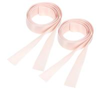 Gatuida Nastro di Danza Rosa per Scarpette Danza Classica, 2 Pezzi | Larghezza 20mm e Lunghezza 2, 5m per Rotolo, Finitura Elegante, Pratica per Esercizi e Gara
