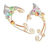 Gatuida Orecchini Clip da Donna Forma di Fiore Accessori da Costume per Fata Orecchini per Ragazze Adolescenti