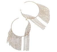 Gatuida Orecchini con Nappa e Brillanti Pendenti Lunghi per Matrimonio e Accessorio Resistente e Versatile Design e Americano