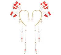 Gatuida Orecchini Nappe di Cristallo per Donna Pendenti Nappe di Strass Scintillanti Clip per Orecchie senza Piercing Accessori per Costumi da Fata