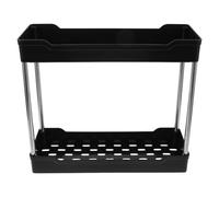 Gatuida Organizer da bancone per bagno: ripiano per lavabo a 2 livelli, organizer per la cura della pelle, per lozioni, trucchi e cosmetici - scaffale da cucina sotto il lavello, 13,68 x 11,71 x 4,91