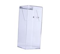 Gatuida Organizer per Pennelli Acrilico Trasparente con Antipolvere Quadrato per Spazzole Cosmetiche e Matite Sopracciglia Scatola Accessori Make Up per Scrivania e Bagno