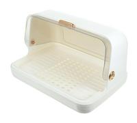 Gatuida Organizer Scolabiberon da Tavolo con Coperchio e Vassoio Raccoglitore Acqua Portabiberon e Porta Tazze in PP Resistente Ventilato e Antipolvere per Cucina e Sala da Pranzo