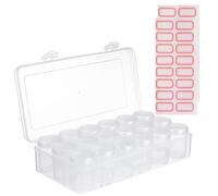 Gatuida Organizzatore per Bottiglie Medicinali in Plastica Set da 18 Scomparti Portatile Compatto Custodia per Flaconi Olio Essenziale e Accessori la Salute da Viaggio Colore Casuale