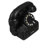 Gatuida Ornamenti per Telefoni retrò Arredamento per La Casa d'Epoca Arredamento del Telefono retrò Telefono Vintage Decorazioni per Piccoli Regali Vecchio Telefono di Moda Black Resina