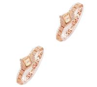 Gatuida Orologi 2 Pz Orologio Al Quarzo in Cristallo Lvpai Orologio Al Quarzo Da Donna Orologio Da Donna Le Signore Moda Reloj De Mujer