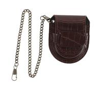 Gatuida Orologio Da Tasca Classico Marrone in Bambù Custodia Per Orologio Da Tasca Espositore Per Gioielli Portamonete Vintage Marsupio Retrò Cintura