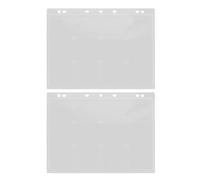 Gatuida Pagine Portamonete A4 Trasparenti 24 Tasche in Acrilico per Monete da 58 Mm, Protezioni per Monete da Collezione, Inserti per Raccoglitore Numismatico Fogli Mobili