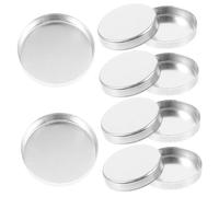 Gatuida Palette per Ombretti Vuote in Alluminio Argento Capacità 0,5g Set 10 Pezzi Portatile e Riutilizzabile Perfette per Viaggi e Trucco Fai da Te
