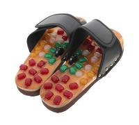Gatuida pantofole da massaggio scarpe per digitopressione sandali per agopuntura suola ciabatte massaggianti Scarpe massaggiatrici ciabatte estive pantofole sandalo per le donne Black