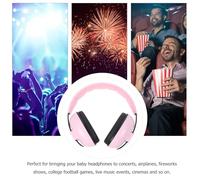 Gatuida Paraorecchie per Ragazzo Ragazza Leggeri e Regolabili Cuffie Antirumore Morbide con Schiuma Isolante per Difesa Acustica Durante Sonno Viaggi e Eventi Live