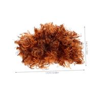 Gatuida Parrucca Corta e Riccia Afro Per Donna Capelli Sintetici Naturali Adatta Per Feste Cosplay Teatro e Uso Quotidiano