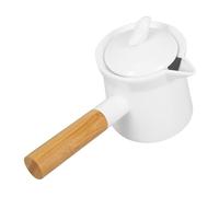 Gatuida Pentolino in 350Ml Scaldaburro Antiscottatura Mini Pentola per Latte Bianco Contenitore per Salsa Ergonomico Accessorio per Uso