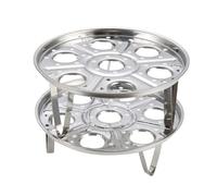 Gatuida per a per Uova in Acciaio Inossidabile 2 Pezzi Facile da Portatile per Cucinare da 1 a 7 Uova in Minuti Gadget per Uso