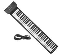 Gatuida Pianoforte Elettronico Portatile in Silicone Flessibile Arrotolabile per Principianti Strumento Musicale Leggero e Facile da Trasportare Design Compatto per Ovunque