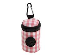 Gatuida Pochette dispenser per sacchetti per pannolini, supporto da | Porta sacchetti per rifiuti portatile, custodia arrotolabile con cerniera per sacchetti per pannolini, accessorio da viaggio