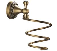 Gatuida Porta Phon da Parete e Inossidabile Supporto Spiralato per Asciugacapelli Mensola Bagno Resistente con Installazione Viti Organizer Antiruggine per Casa e Salone