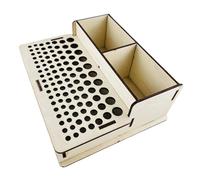 Gatuida Porta Utensili in Legno per Lavorazione Pelle Organizer Artigianale con Varie Dimensioni Supporto da Parete per Strumenti da Incisione e Modellatura per Uso Domestico e Progetti