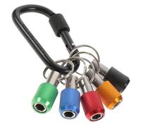 Gatuida Portabit Prolunga con Portachiavi Colorato Supporto Estensione Bit in Abs Acciaio e Alluminio Leggero e Resistente per Trapano e Avvitatore Compatto e Portatile per Attività