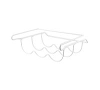 Gatuida Portabottiglie Frigorifero Bianco Organizer per Bottiglie Vino e Ripiano Scorrevole Sottoscalo per Cucina Supporto Bottiglie Refrigeratore Compatibile