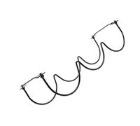 Gatuida Portabottiglie in Ferro da Appendere per 1 Bottiglia, Espositore Vino Sottopensile Design Ondulato per Ripiano Bottiglie Cucina