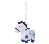 Gatuida Portachiavi di peluche a forma di cavallo per il capodanno cinese, bambola con animale dello zodiaco per l'anno del cavallo 2026, ciondolo di peluche per la festa di con portachiavi per borse