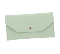 Gatuida portafoglio lungo buste in contanti piccola borsa a portafoglio sacchetto di contanti Titolare di denaro per contanti piccolo portafoglio per carte pelle sintetica Verde chiaro