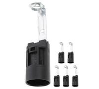 Gatuida Portalampada E14 Base Lampada da Soffitto Supporto in Plastica e Lega di Zinco, Presa Luce Sostitutiva per Garage e Officina, Confezione da 6 Pezzi Altezza 75mm
