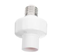 Gatuida Portalampada E27 Sensore di Movimento Bianco, Design a Montaggio Superficiale in Abs e Lega di Zinco, Controllo Smart Delay per Garage e Ufficio