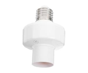 Gatuida Portalampada E27 Sensore di Movimento Bianco, Design a Montaggio Superficiale in Abs e Lega di Zinco, Controllo Smart Delay per Garage e Ufficio
