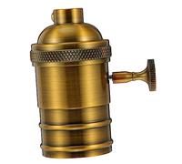 Gatuida Portalampada Vintage in Alluminio Resistente Supporto Lampada Sospensione Stile Retrò Per Cucina Soggiorno Bar e Ristoranti Facile Da Installare Design Opaco Elegante