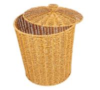 Gatuida Portaoggetti con Contenitore Vintage per Rifiuti e Biancheria Organizer per Cameretta e Plastica PP Effetto Rattan