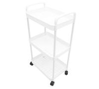 Gatuida Portaoggetti Mobile con Ruote Organizer Ripiani per Cucina e Bagno e Design Moderno e Spazioso per Snack Bottiglie