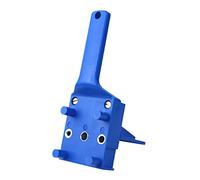 Gatuida Posizionatore Trapano per Falegnami in Plastica Abs Strumento Manuale per Forare con Precisione Accessorio Resistente e Portatile per Lavorazioni Falegnameria Blu