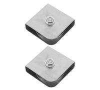 Gatuida Puleggia per asta della bandiera da 2 pezzi: blocco puleggia singolo, cavo metallico sospeso, cuscinetto per ruota di traino, accessori per uso esterno, parchi e stadi