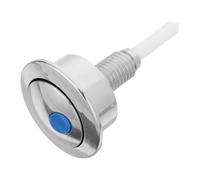 Gatuida Pulsante di Scarico per Coperchio Cassetta Wc Argento Compatibile con Siamp Optima 49 e Twyford Cf1003cp in Abs Dimensioni 8.20x4.80x4.80cm Funzione Silenziamento e Uso