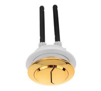 Gatuida Pulsante Scarico Wc con Finitura Dorata Kit Pusher per Bagno Installazione Rapida e Compatibile con Toilette Pulsante Colore Casuale Colore Casuale