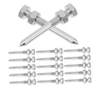 Gatuida Punte per Scarpe Aeratrici in Metallo 20 Pezzi per Giardinaggio Prato, Accessori Antiscivolo Resistenti Tacchetti per Aeratori, Uso su Terreni Compatti e Prati Verdi