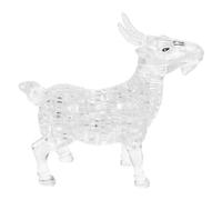 Gatuida Puzzle 3D in Cristallo a Forma Capra Decorazione Creativa per Ufficio e Casa Sicuro e Delicato per Compleanno