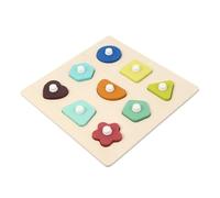 Gatuida Puzzle Educativo in Legno per Tavola Abbinamento da Gioco Montessori per Sviluppo Cognitivo e Coordinazione Manuale Regalo per Ragazzi e Ragazze