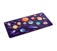 Gatuida Puzzle Spaziale in Legno per Pianeti del Solare Educativo di Abbinamento e Apprendimento per Ragazzi e Ragazze Sviluppo Manuale e Cognitivo