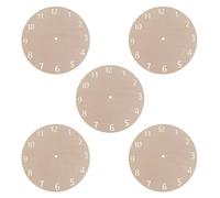 Gatuida Quadrante dell'orologio incompiuto da 5 pezzi: orologio da parete rotondo fai da te con stampa vuota per Halloween, Natale, Giorno del Ringraziamento, Scuola, Decorazione per la casa