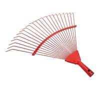 Gatuida Rastrello da Giardino 22 Denti Manico in Legno Antiscivolo, Strumento Manuale per Allentare Terreno e Rimuovere Foglie Morte, Accessorio per Giardinaggio e Cura Colore Casuale