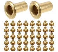 Gatuida Rivetti Tubolari Metallici Cavi per Arpa 5mm X 3mm, Set 100 Pezzi, Occhielli per Corde Strumenti a Corda, Accessori per Riparazione e Restauro Arpe Lyre, Montaggio Stabile