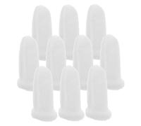Gatuida Salviette in Nylon 10 Pezzi per Pulizia Denti Cane e Gatto Spazzolino da Dito Bianco per Cura Orale Riduce Problemi Dentali Accessorio Igiene Pet