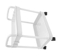 Gatuida Scaffale Mobile Per Carrello a Doppio Umidificatore Automatico Fodere Merce Condimenti Accessori Per Friggitrice Ad Aria Di Alimentazione Flessibile Maniglia Bianca